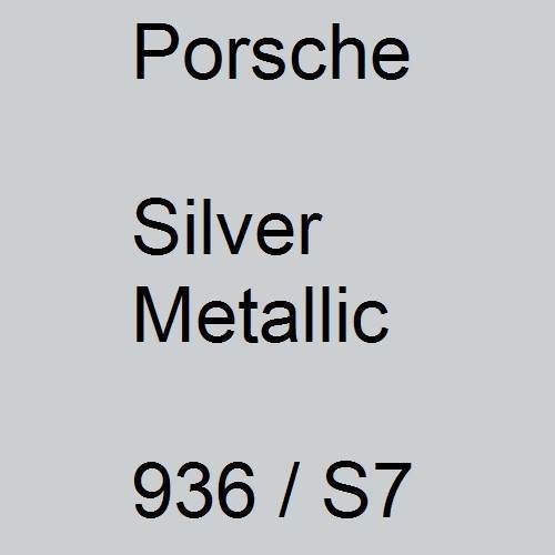 Porsche, Silver Metallic, 936 / S7.
